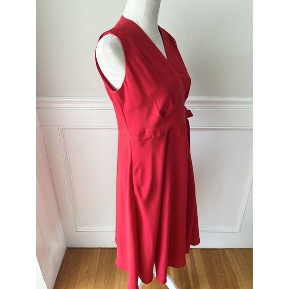 Hobbs London Andie Wrap Dress Red 8 New NWOT - Picture 6 of 10